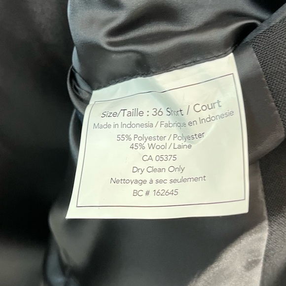 Joseph Feiss Sz 36S Classic Fit Wool Blend 2 Button Gold Blazer Sport Coat Black - Picture 9 of 11